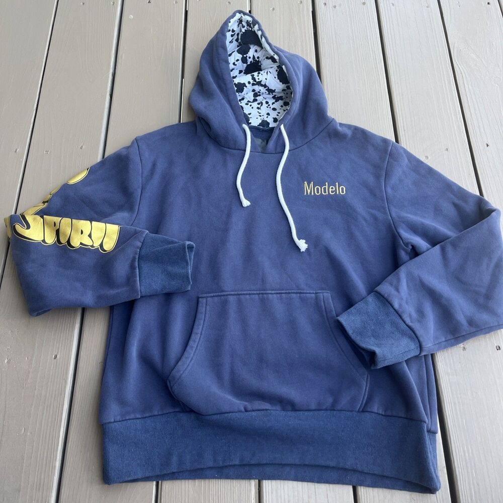MODELO Beer Men's Dallas Mavericks Hoodie Embroidered Logo Cerveza Size XL